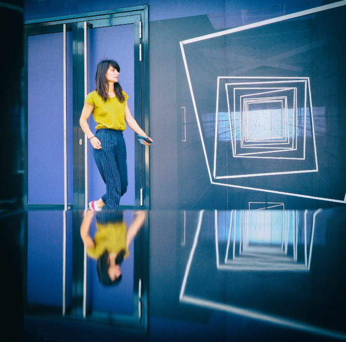 Graphsime en bleu et jaune